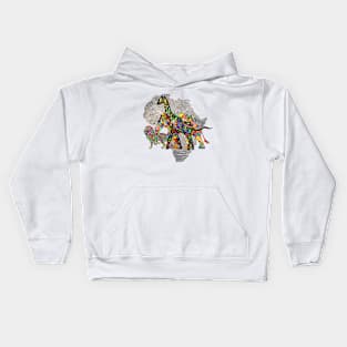 Majestic Animals of Africa Kids Hoodie